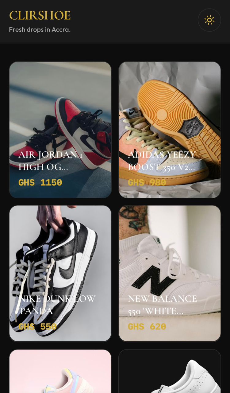 Mobile UI - Listing
